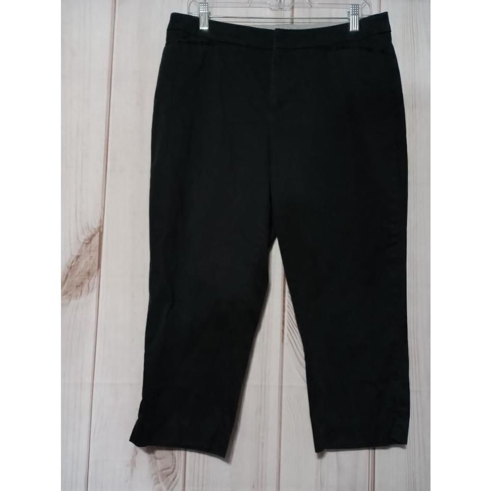 Coldwater Creek Pants Ladies 10 Black Capris Chino